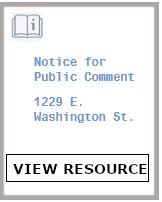 Notice for Public Comment 1229 E. Washington St.